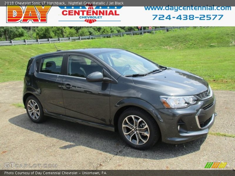 Nightfall Gray Metallic / Jet Black 2018 Chevrolet Sonic LT Hatchback