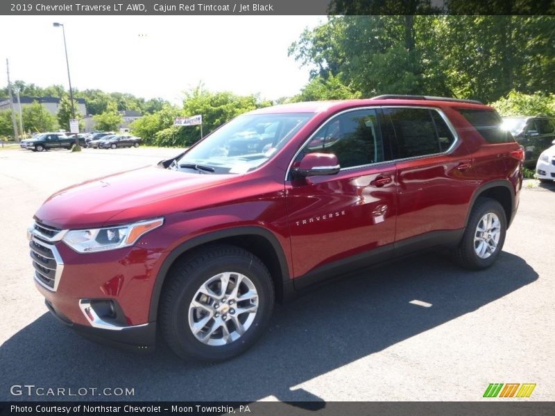Cajun Red Tintcoat / Jet Black 2019 Chevrolet Traverse LT AWD