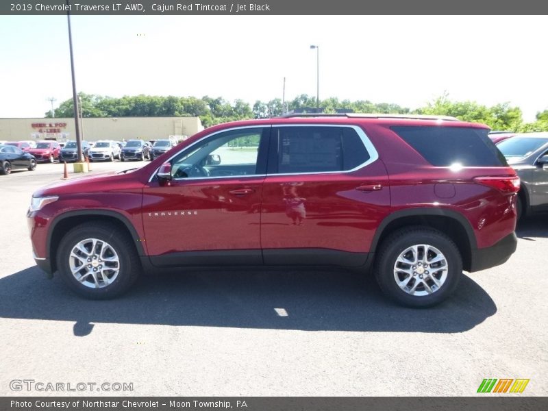 Cajun Red Tintcoat / Jet Black 2019 Chevrolet Traverse LT AWD