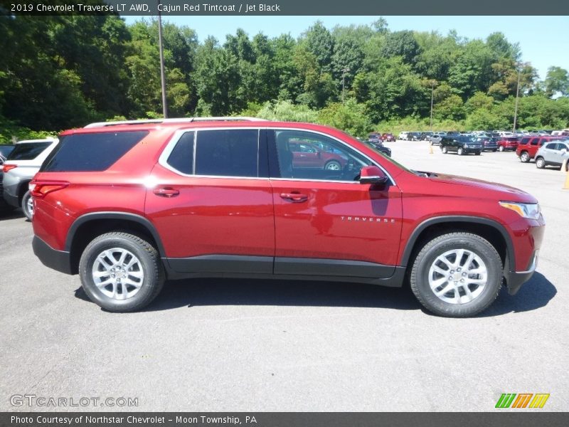 Cajun Red Tintcoat / Jet Black 2019 Chevrolet Traverse LT AWD