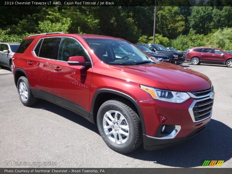 Cajun Red Tintcoat / Jet Black 2019 Chevrolet Traverse LT AWD