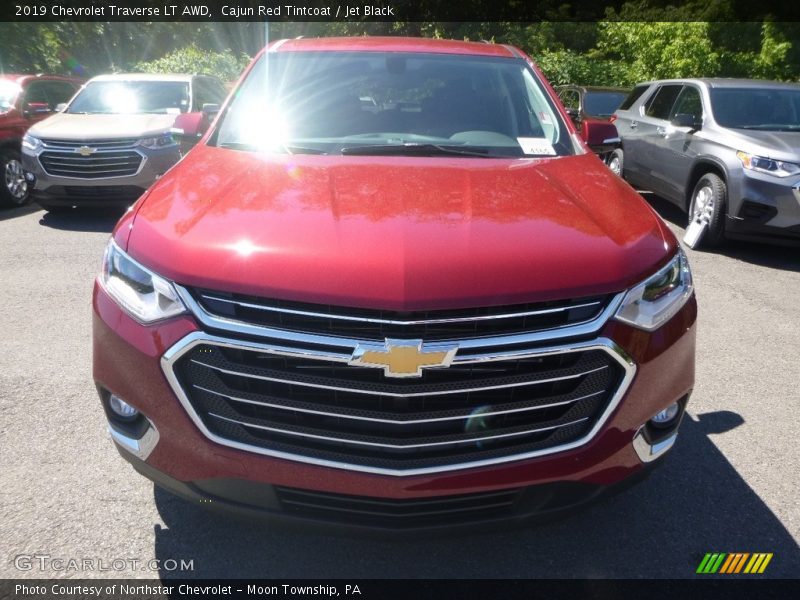 Cajun Red Tintcoat / Jet Black 2019 Chevrolet Traverse LT AWD