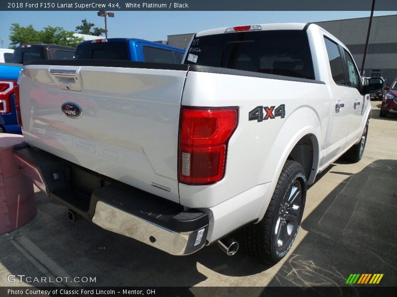 White Platinum / Black 2018 Ford F150 Lariat SuperCrew 4x4