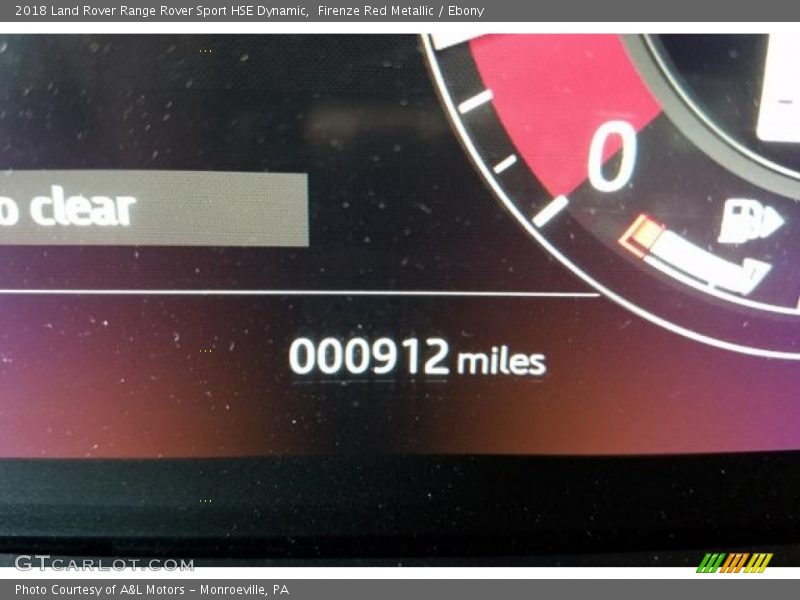 Firenze Red Metallic / Ebony 2018 Land Rover Range Rover Sport HSE Dynamic