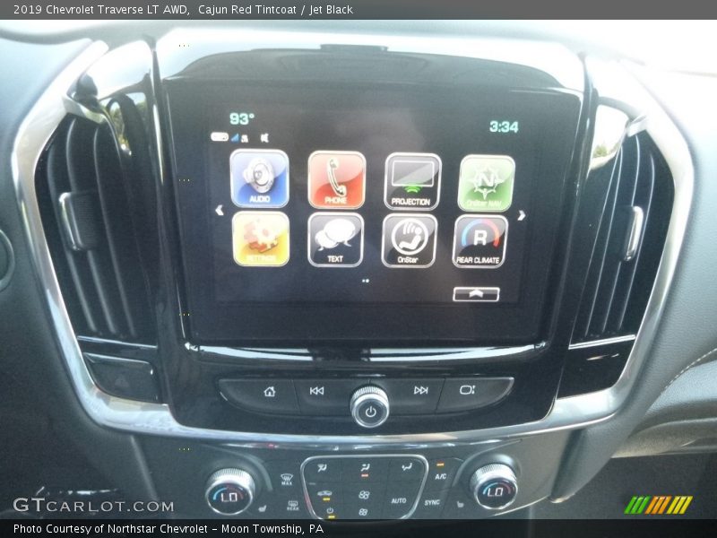 Cajun Red Tintcoat / Jet Black 2019 Chevrolet Traverse LT AWD
