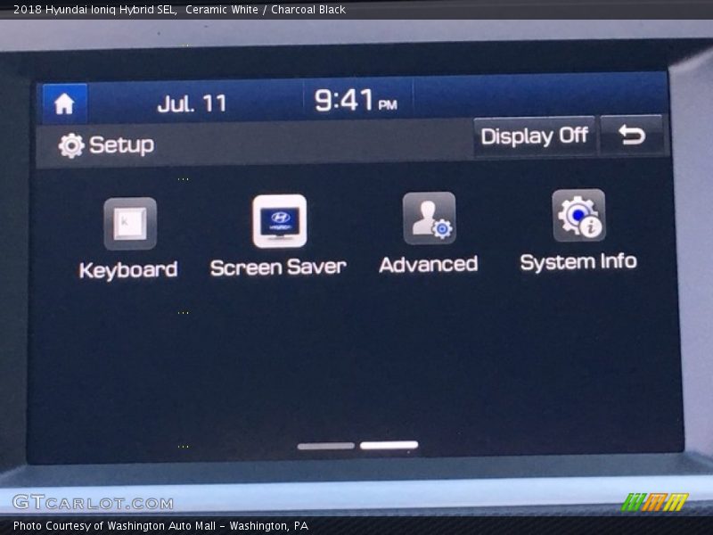 Ceramic White / Charcoal Black 2018 Hyundai Ioniq Hybrid SEL