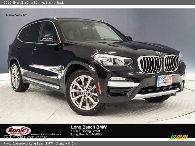 Jet Black / Black 2019 BMW X3 sDrive30i