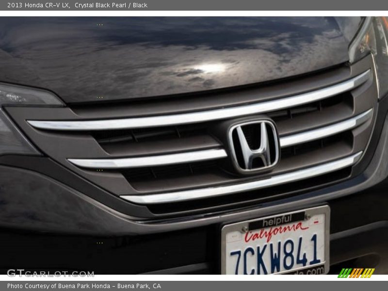Crystal Black Pearl / Black 2013 Honda CR-V LX