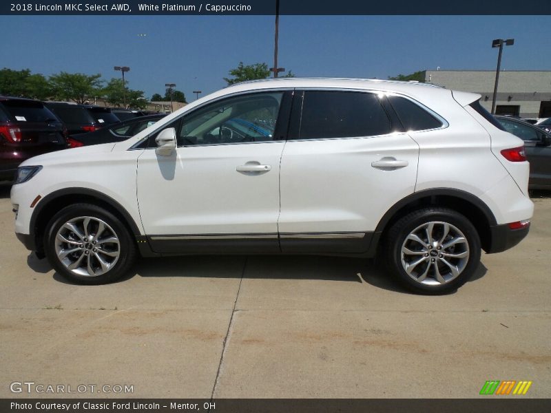 White Platinum / Cappuccino 2018 Lincoln MKC Select AWD