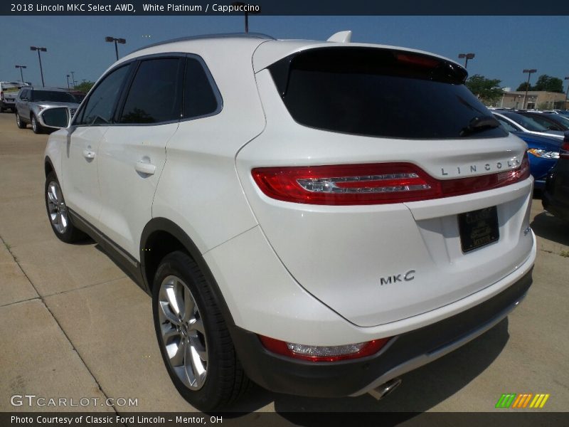 White Platinum / Cappuccino 2018 Lincoln MKC Select AWD