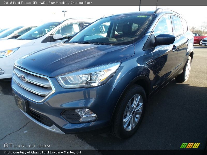 Blue Metallic / Charcoal Black 2018 Ford Escape SEL 4WD