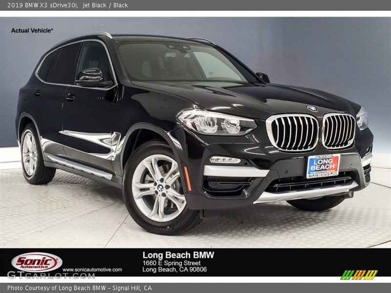 Jet Black / Black 2019 BMW X3 sDrive30i