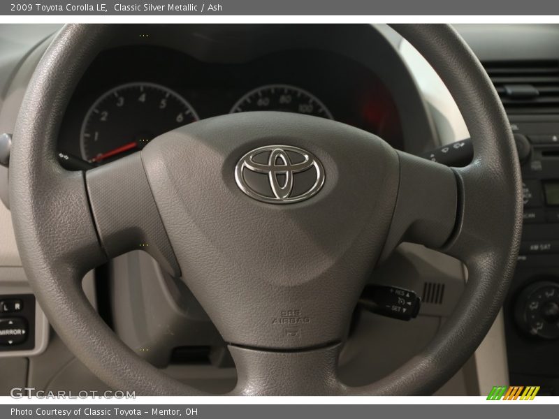 Classic Silver Metallic / Ash 2009 Toyota Corolla LE