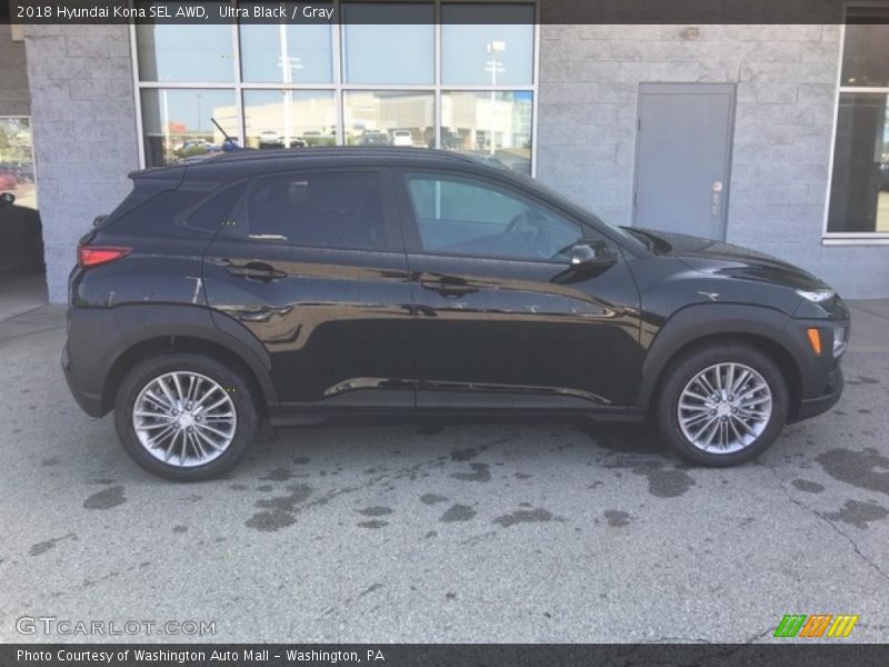 Ultra Black / Gray 2018 Hyundai Kona SEL AWD