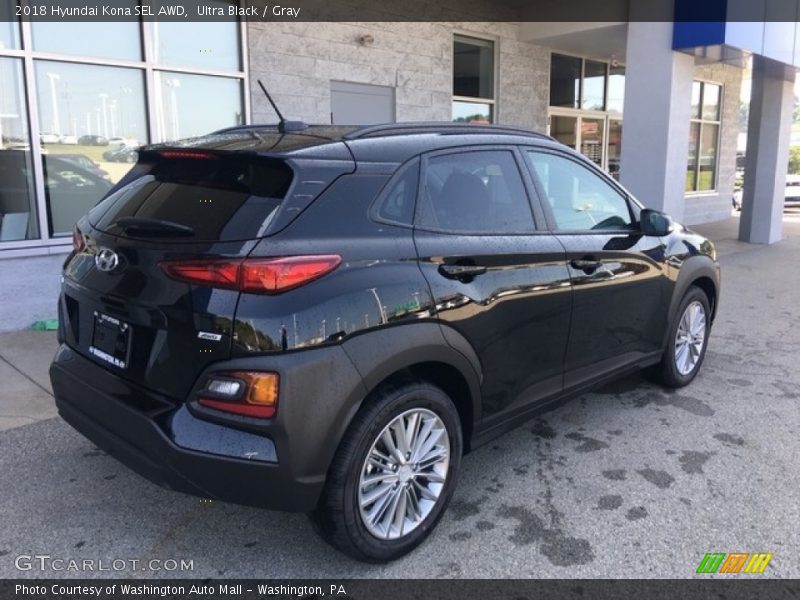 Ultra Black / Gray 2018 Hyundai Kona SEL AWD