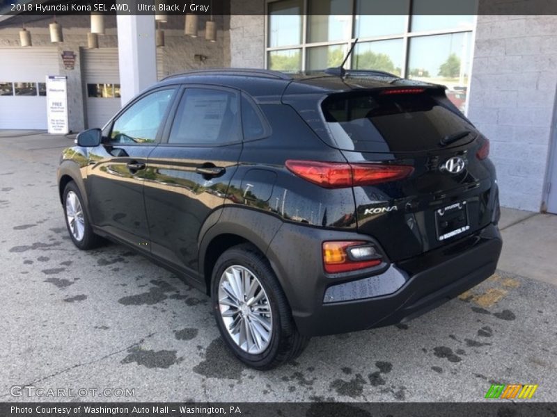 Ultra Black / Gray 2018 Hyundai Kona SEL AWD