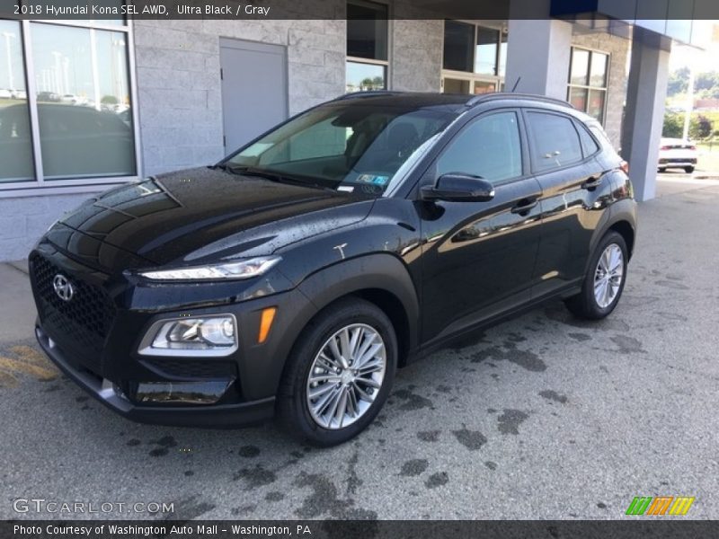 Ultra Black / Gray 2018 Hyundai Kona SEL AWD