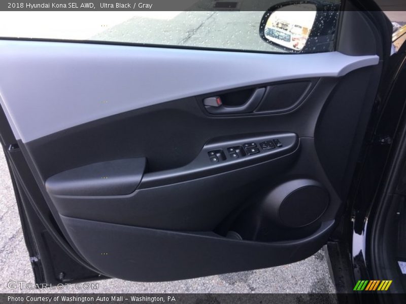 Ultra Black / Gray 2018 Hyundai Kona SEL AWD