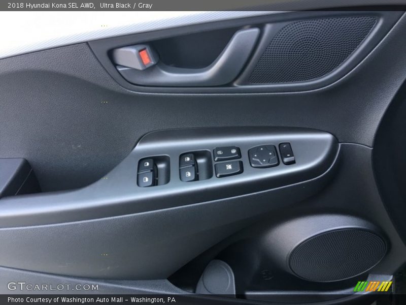 Ultra Black / Gray 2018 Hyundai Kona SEL AWD