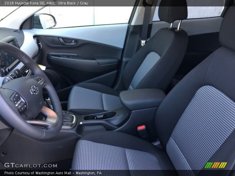 Ultra Black / Gray 2018 Hyundai Kona SEL AWD