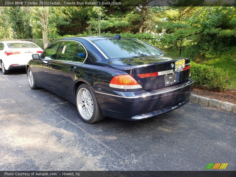 Toledo Blue Metallic / Black/Black 2004 BMW 7 Series 760Li Sedan