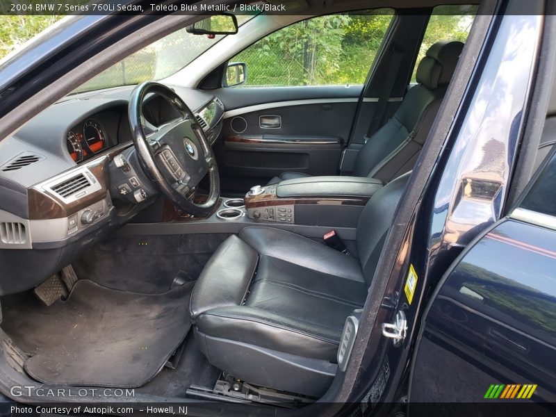 Toledo Blue Metallic / Black/Black 2004 BMW 7 Series 760Li Sedan