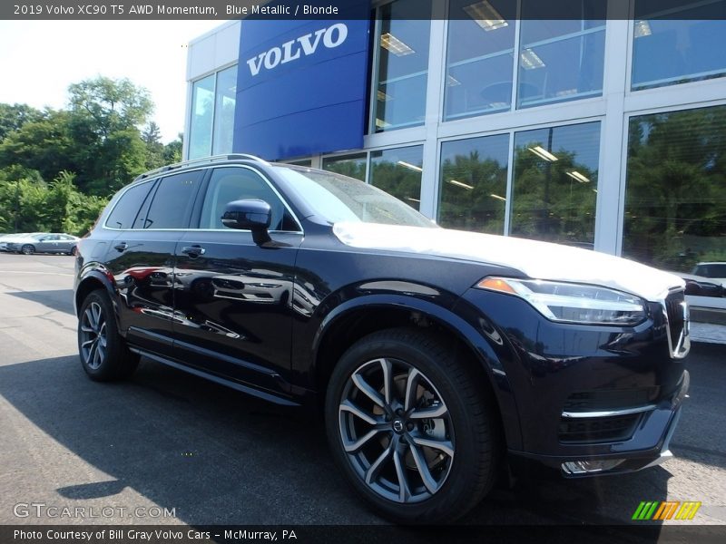 Blue Metallic / Blonde 2019 Volvo XC90 T5 AWD Momentum