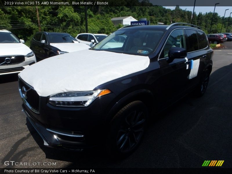 Blue Metallic / Blonde 2019 Volvo XC90 T5 AWD Momentum