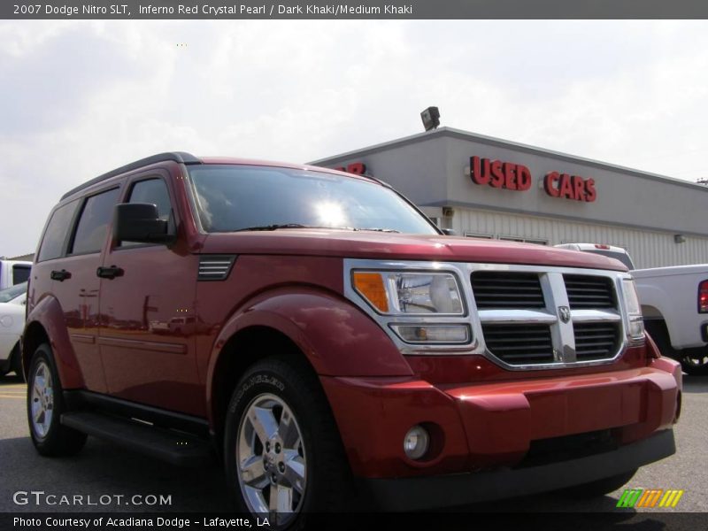 Inferno Red Crystal Pearl / Dark Khaki/Medium Khaki 2007 Dodge Nitro SLT