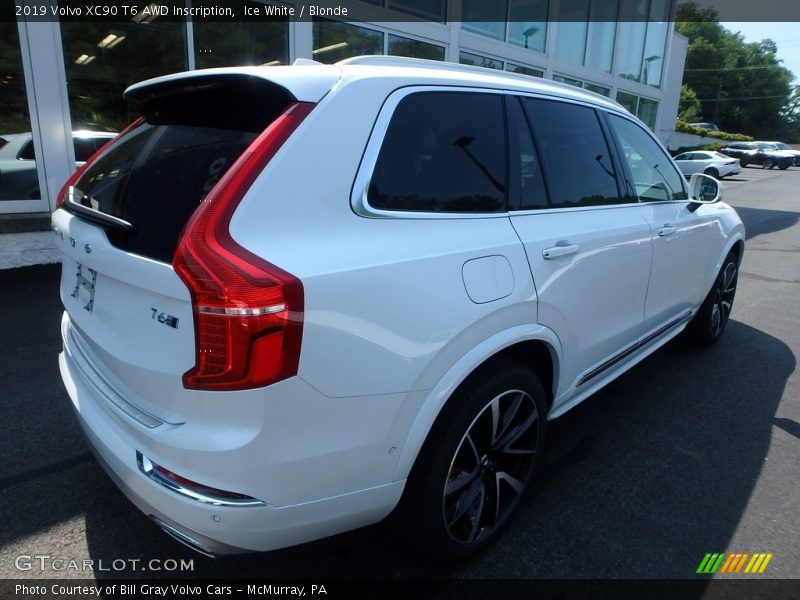 Ice White / Blonde 2019 Volvo XC90 T6 AWD Inscription