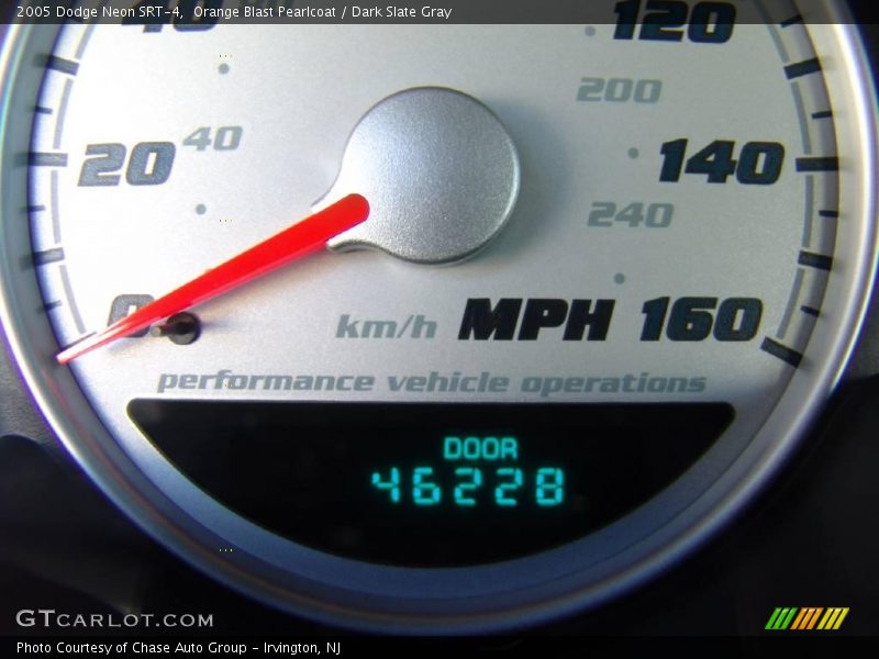 Orange Blast Pearlcoat / Dark Slate Gray 2005 Dodge Neon SRT-4