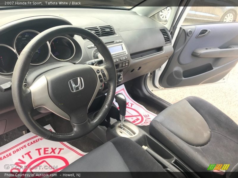 Taffeta White / Black 2007 Honda Fit Sport