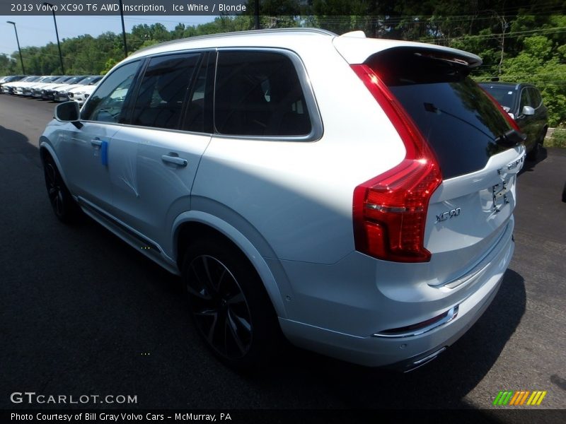 Ice White / Blonde 2019 Volvo XC90 T6 AWD Inscription