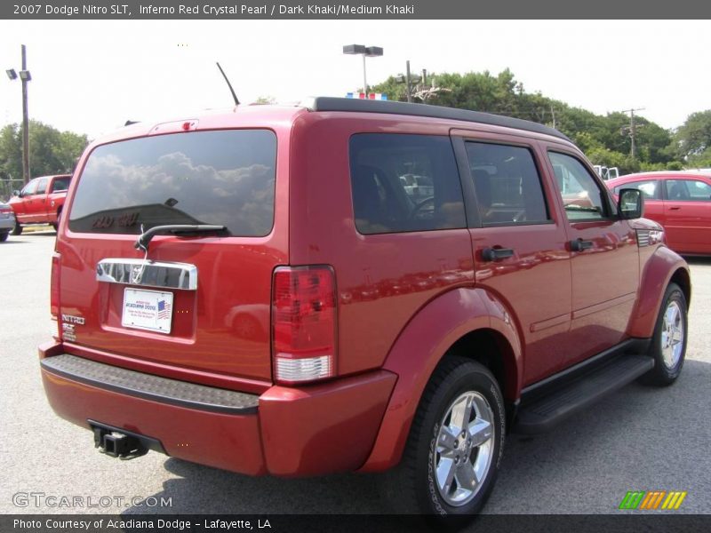 Inferno Red Crystal Pearl / Dark Khaki/Medium Khaki 2007 Dodge Nitro SLT