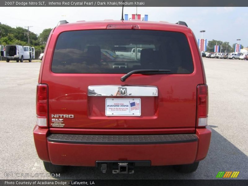 Inferno Red Crystal Pearl / Dark Khaki/Medium Khaki 2007 Dodge Nitro SLT