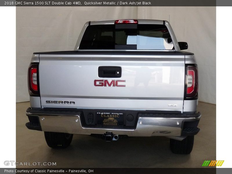 Quicksilver Metallic / Dark Ash/Jet Black 2018 GMC Sierra 1500 SLT Double Cab 4WD