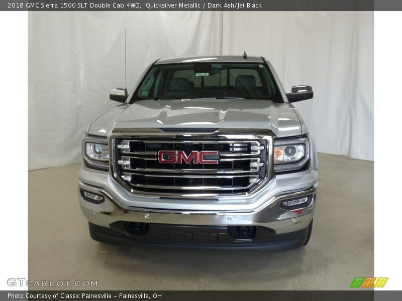 Quicksilver Metallic / Dark Ash/Jet Black 2018 GMC Sierra 1500 SLT Double Cab 4WD
