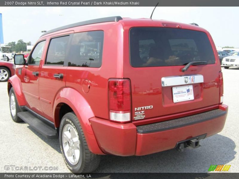 Inferno Red Crystal Pearl / Dark Khaki/Medium Khaki 2007 Dodge Nitro SLT