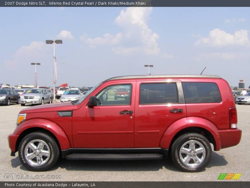 Inferno Red Crystal Pearl / Dark Khaki/Medium Khaki 2007 Dodge Nitro SLT