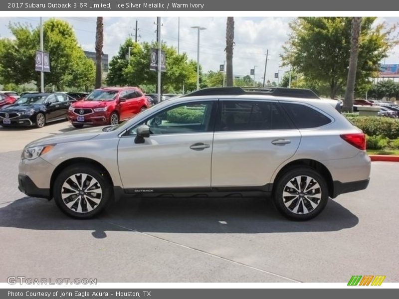 Ice Silver Metallic / Warm Ivory 2017 Subaru Outback 3.6R Limited