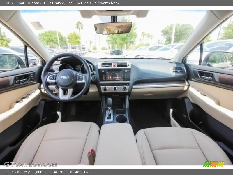Ice Silver Metallic / Warm Ivory 2017 Subaru Outback 3.6R Limited