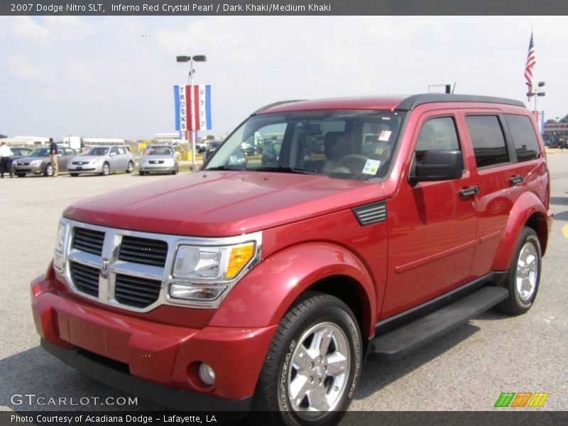 Inferno Red Crystal Pearl / Dark Khaki/Medium Khaki 2007 Dodge Nitro SLT