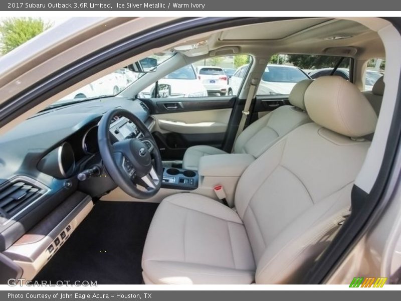 Ice Silver Metallic / Warm Ivory 2017 Subaru Outback 3.6R Limited