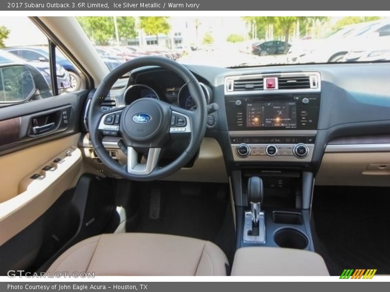 Ice Silver Metallic / Warm Ivory 2017 Subaru Outback 3.6R Limited
