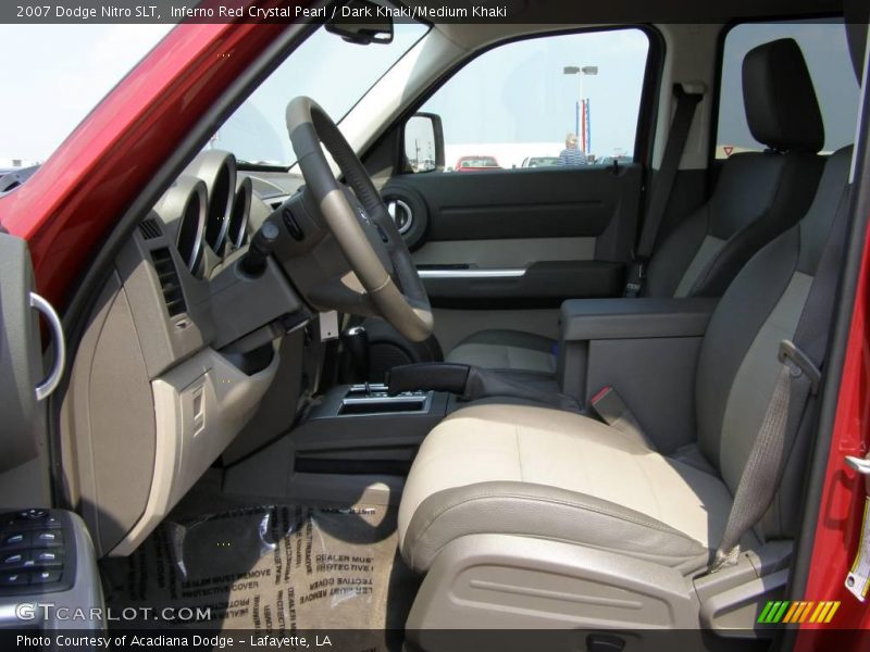 Inferno Red Crystal Pearl / Dark Khaki/Medium Khaki 2007 Dodge Nitro SLT