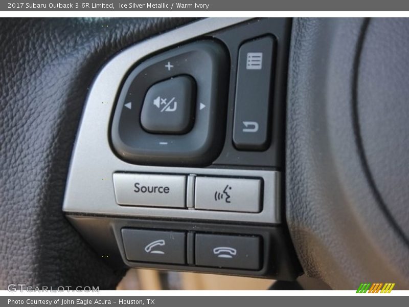 Ice Silver Metallic / Warm Ivory 2017 Subaru Outback 3.6R Limited