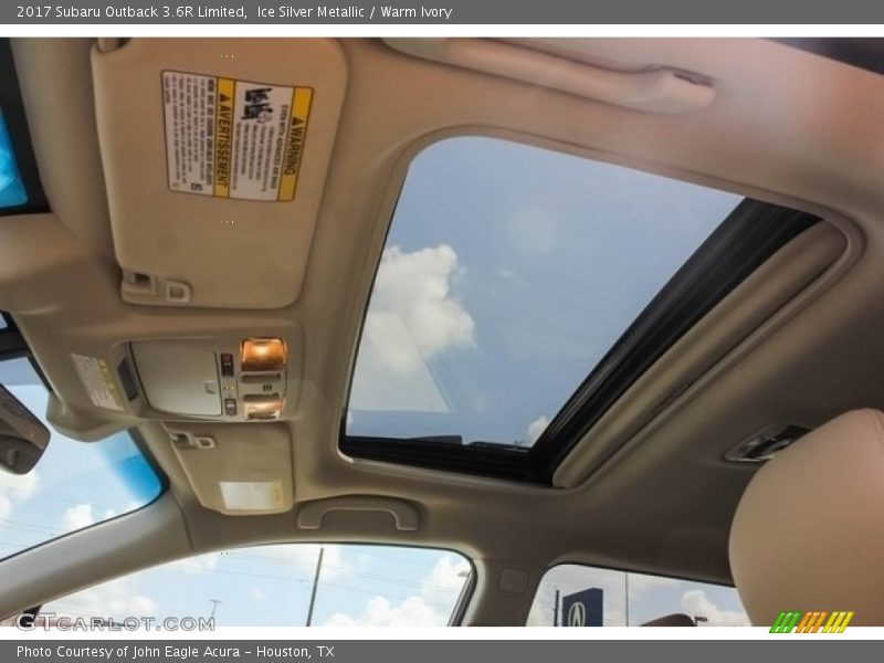 Ice Silver Metallic / Warm Ivory 2017 Subaru Outback 3.6R Limited