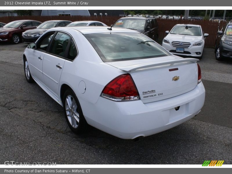 Summit White / Gray 2012 Chevrolet Impala LTZ