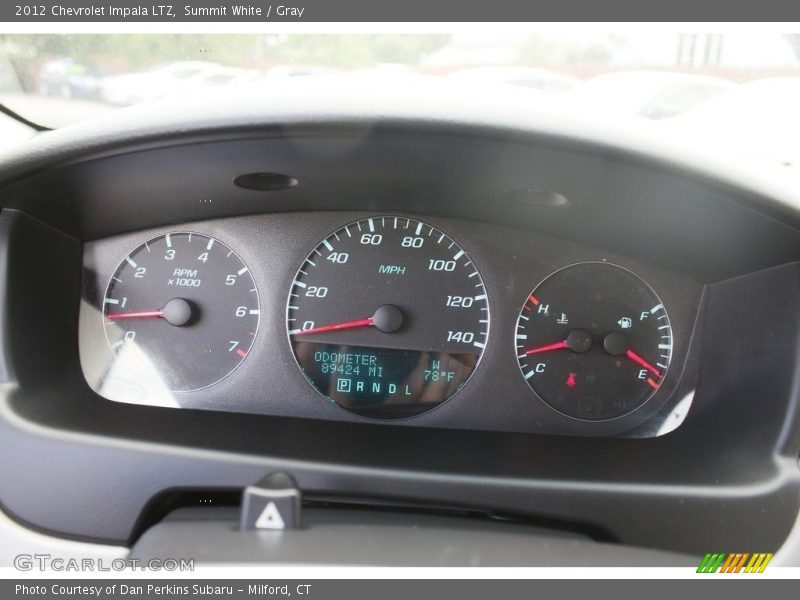 Summit White / Gray 2012 Chevrolet Impala LTZ
