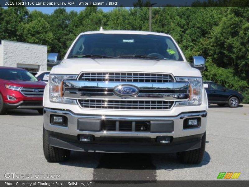 White Platinum / Black 2018 Ford F150 Lariat SuperCrew 4x4